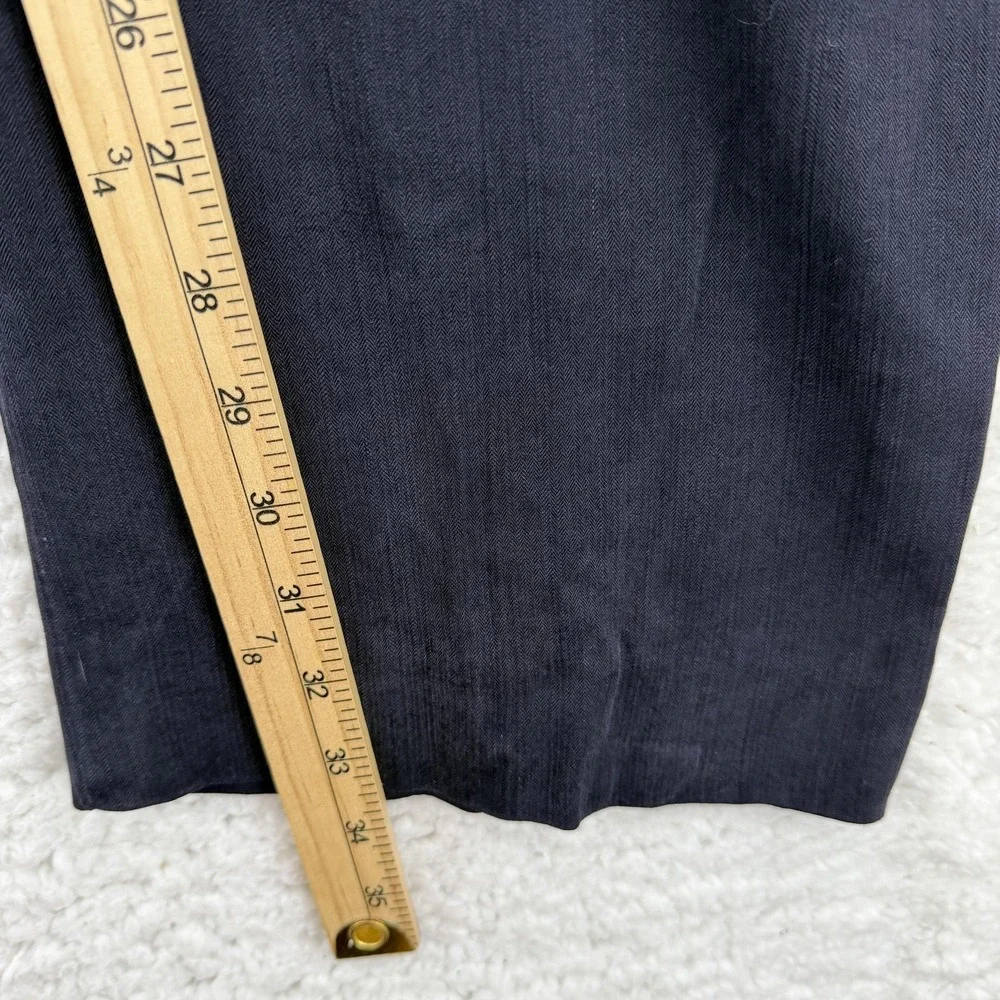 Tommy Bahama Dress Pants Mens‎ 36x34 Blue Regular Fit Silk Rayon Herringbone